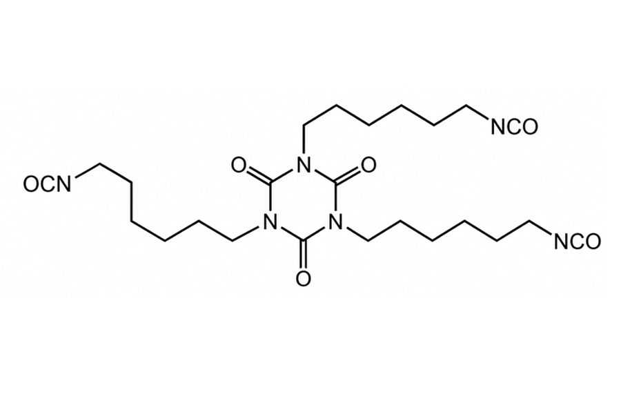 HDI Isocyanurate trimer molecular structure diagram HDI Isocyanurate trimer molecular structure diagram